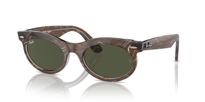 Ray-Ban Wayfarer Oval RB2242 Photo Waves Grey/Green #colour_photo-waves-grey-green