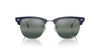 Ray-Ban Clubmaster RB3016 Blue On Silver/Silver-Blue Polarised #colour_blue-on-silver-silver-blue-polarised