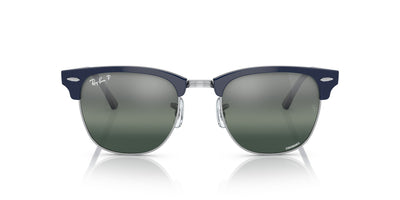 Ray-Ban Clubmaster RB3016 Blue On Silver/Silver-Blue Polarised #colour_blue-on-silver-silver-blue-polarised