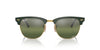 Ray-Ban Clubmaster RB3016 Green On Gold/Silver-Green Polarised #colour_green-on-gold-silver-green-polarised