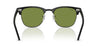 Ray-Ban Clubmaster RB3016#colour_matte-black-on-black-green