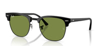 Ray-Ban Clubmaster RB3016#colour_matte-black-on-black-green