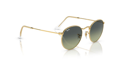 Ray-Ban Round Metal RB3447 - Large Gold/Green Vintage #colour_gold-green-vintage