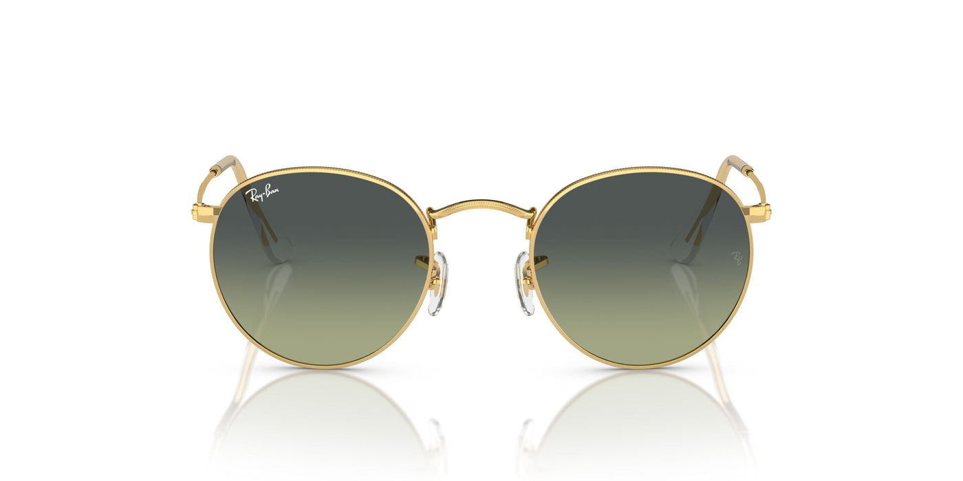Ray-Ban Round Metal RB3447 - Small Gold/Green Vintage #colour_gold-green-vintage