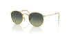 Ray-Ban Round Metal RB3447 - Medium Gold/Green Vintage #colour_gold-green-vintage