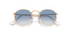 Ray-Ban Round Metal RB3447 - Large Rose Gold/Clear-Blue #colour_rose-gold-clear-blue