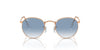 Ray-Ban Round Metal RB3447 - Large Rose Gold/Clear-Blue #colour_rose-gold-clear-blue