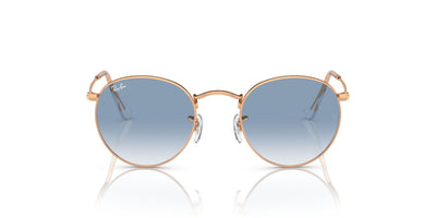 Ray-Ban Round Metal RB3447 - Large Rose Gold/Clear-Blue #colour_rose-gold-clear-blue