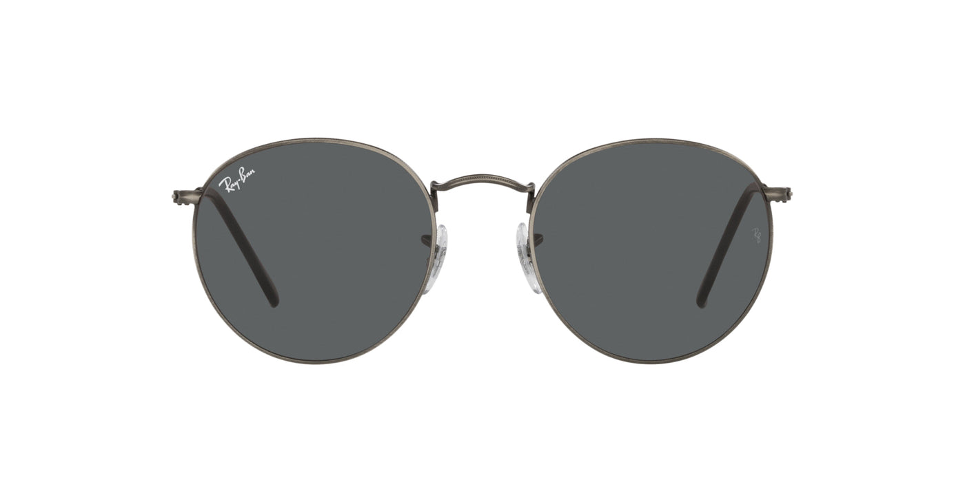 Ray-Ban Round Metal RB3447 Antique Gunmetal/Dark Grey #colour_antique-gunmetal-dark-grey