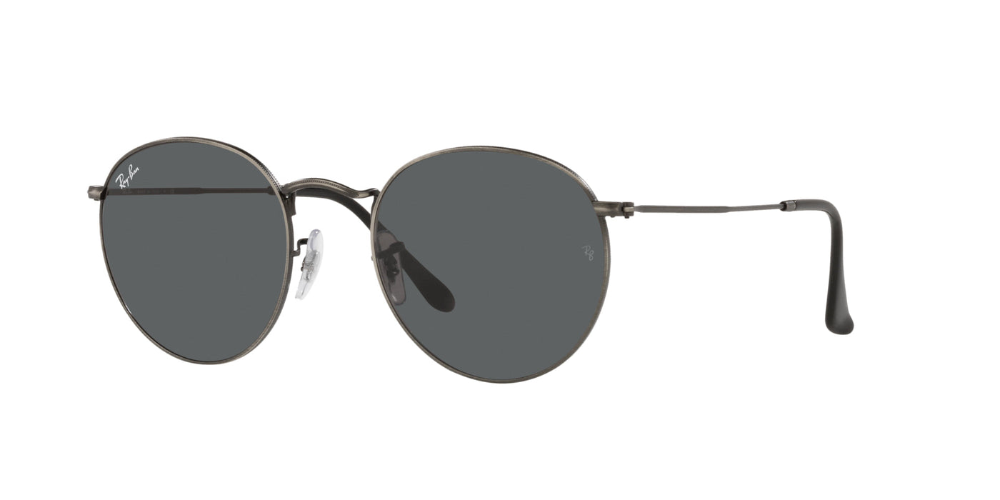 Ray-Ban Round Metal RB3447 Antique Gunmetal/Dark Grey #colour_antique-gunmetal-dark-grey