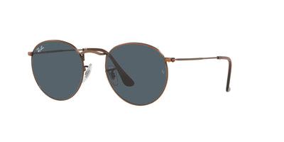 Ray-Ban Round Metal RB3447 Antique Copper/Blue #colour_antique-copper-blue