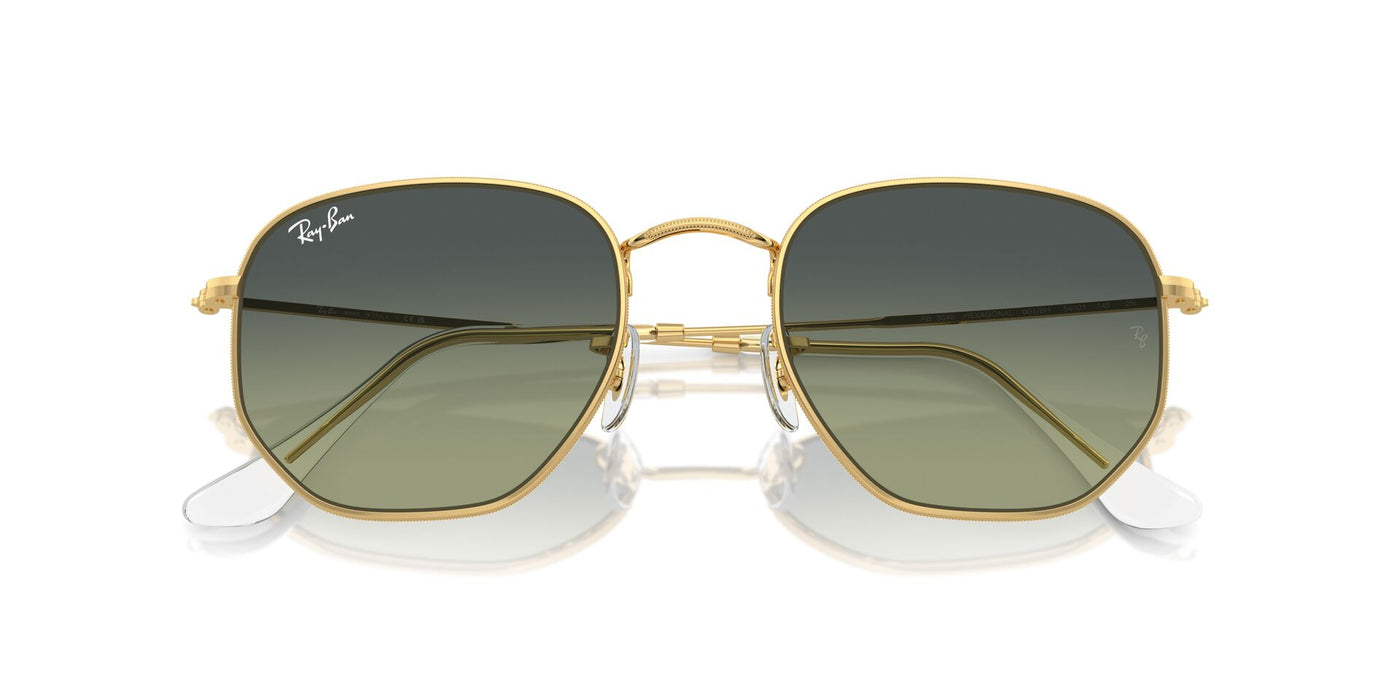 Ray-Ban Hexagonal Legend RB3548 Gold/Green Vintage #colour_gold-green-vintage