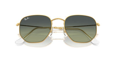 Ray-Ban Hexagonal Legend RB3548 Gold/Green Vintage #colour_gold-green-vintage