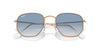 Ray-Ban Hexagonal Legend RB3548 Rose Gold/Clear-Blue #colour_rose-gold-clear-blue