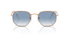 Ray-Ban Hexagonal Legend RB3548 Rose Gold/Clear-Blue #colour_rose-gold-clear-blue