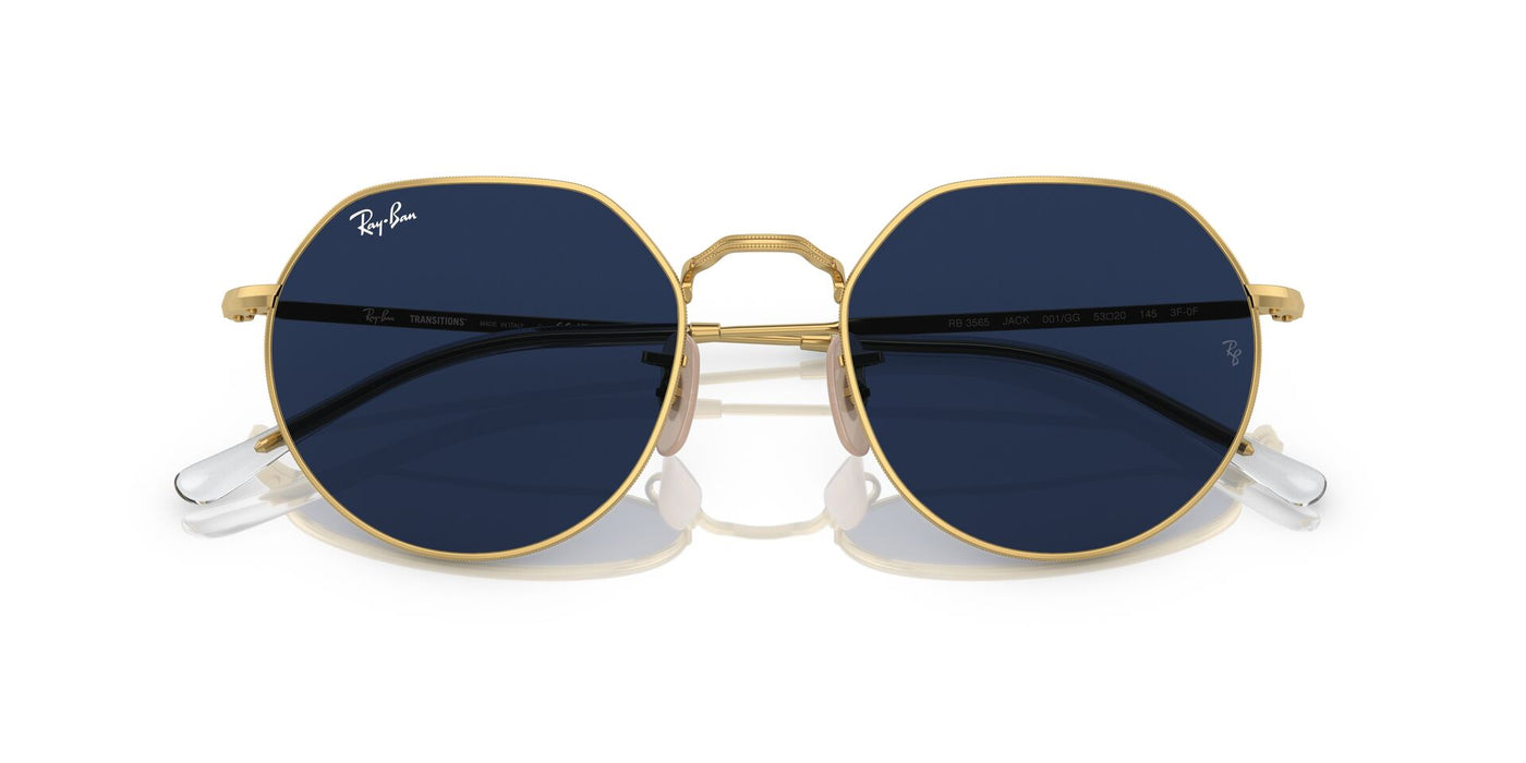Ray-Ban Jack RB3565 Gold/Clear-Blue #colour_gold-clear-blue