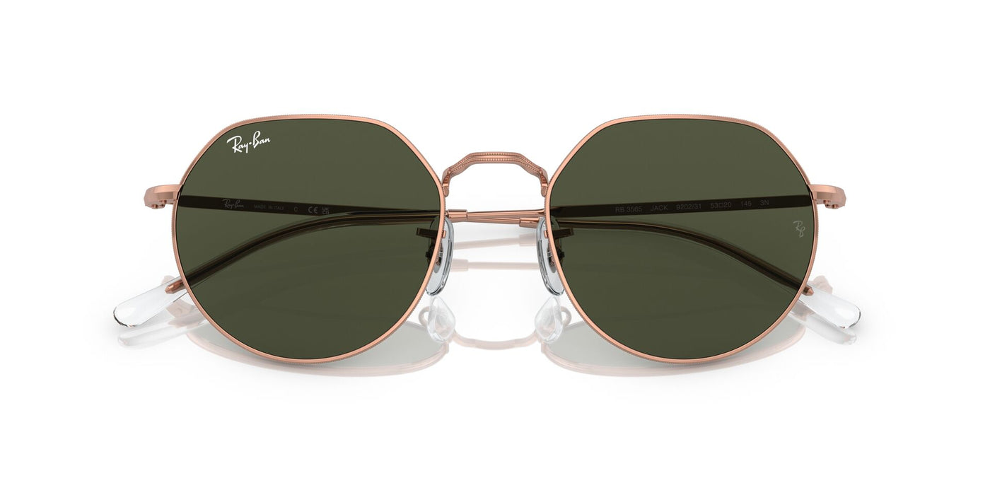 Ray-Ban Jack RB3565 Rose Gold/Green #colour_rose-gold-green
