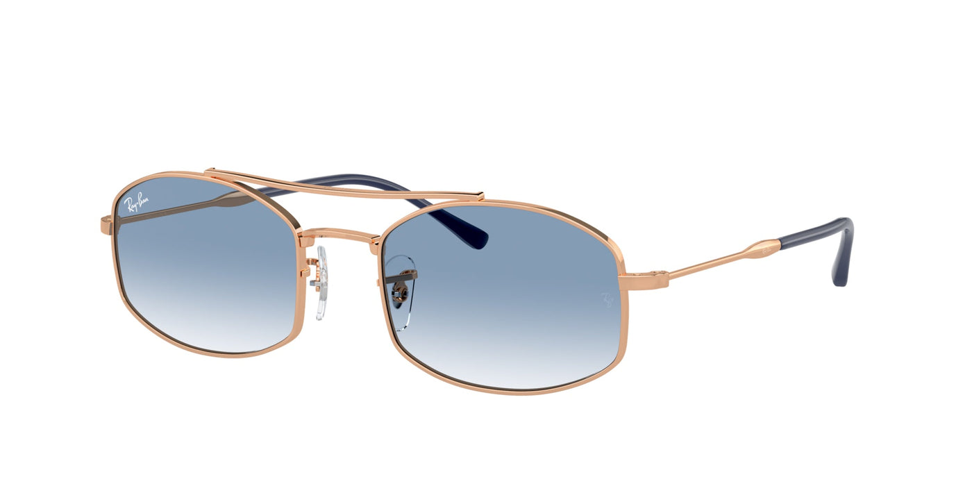 Ray-Ban RB3719 Rose Gold/Light Blue #colour_rose-gold-light-blue