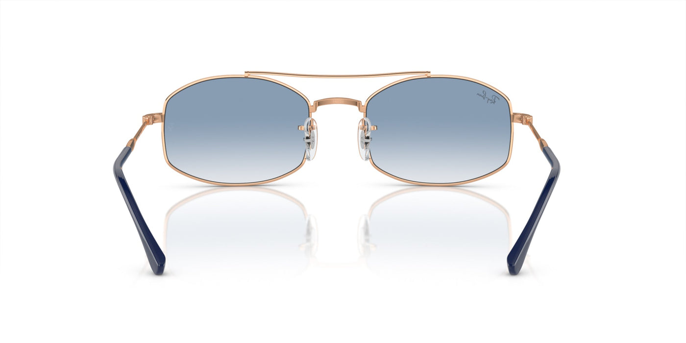 Ray-Ban RB3719 Rose Gold/Light Blue #colour_rose-gold-light-blue