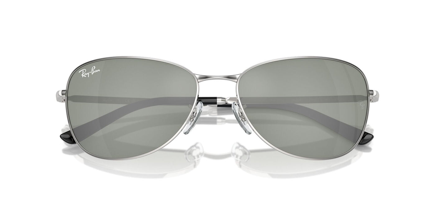 Ray-Ban RB3733 Silver/Green #colour_silver-green