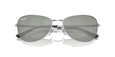 Ray-Ban RB3733 Silver/Green #colour_silver-green