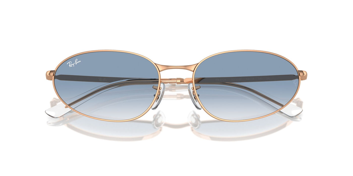 Ray-Ban RB3734 Rose Gold/Clear-Blue #colour_rose-gold-clear-blue