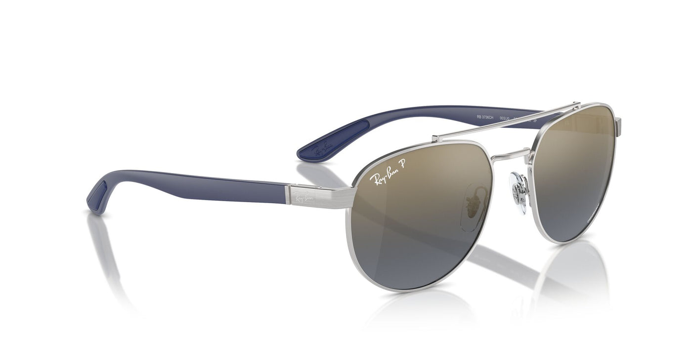 Ray-Ban RB3736CH Silver/Blue-Gold Polarised #colour_silver-blue-gold-polarised