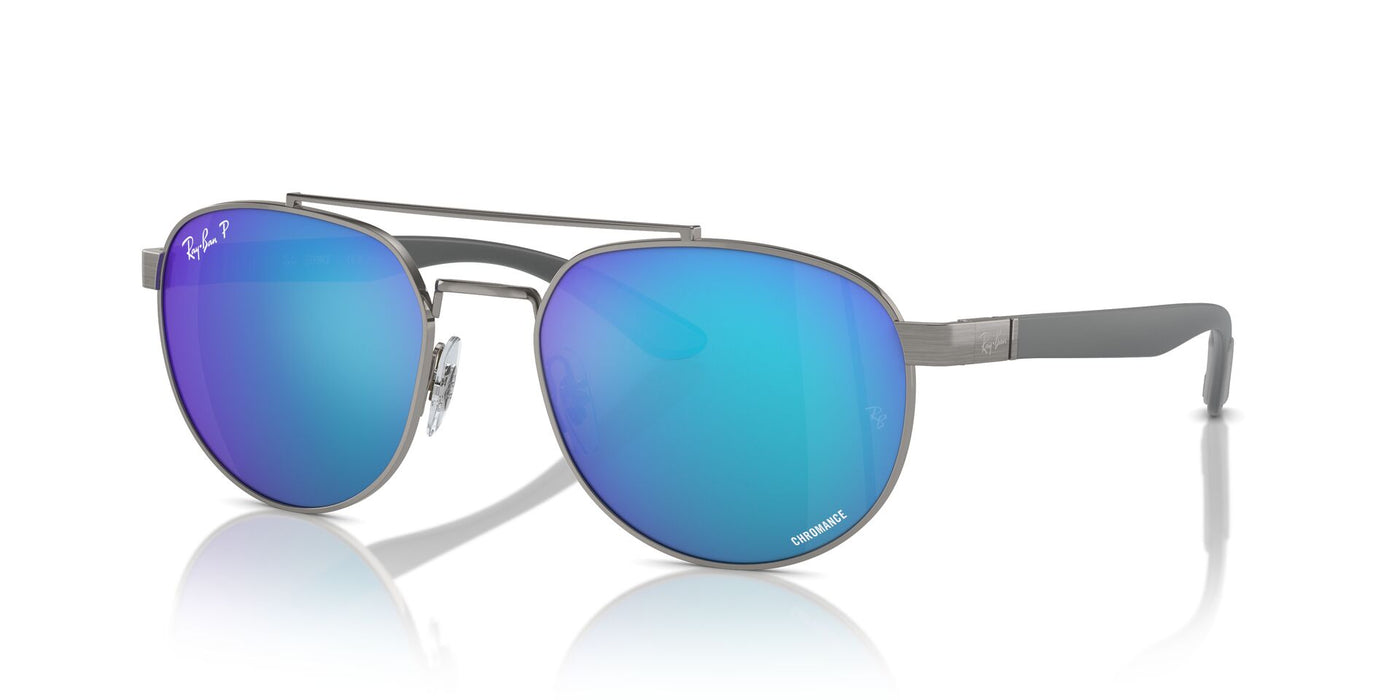 Ray-Ban RB3736CH Gunmetal/Green-Blue Polarised #colour_gunmetal-green-blue-polarised