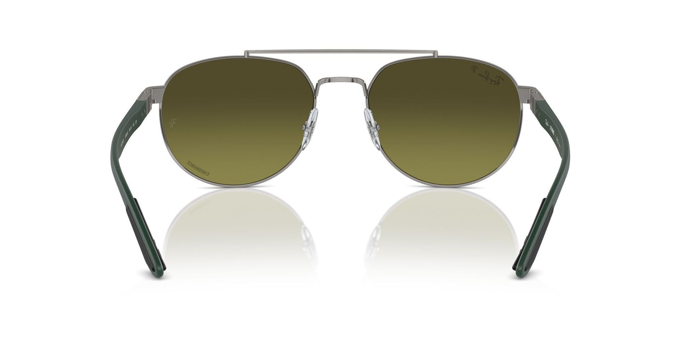 Ray-Ban RB3736CH Gunmetal/Green-Gold Polarised #colour_gunmetal-green-gold-polarised