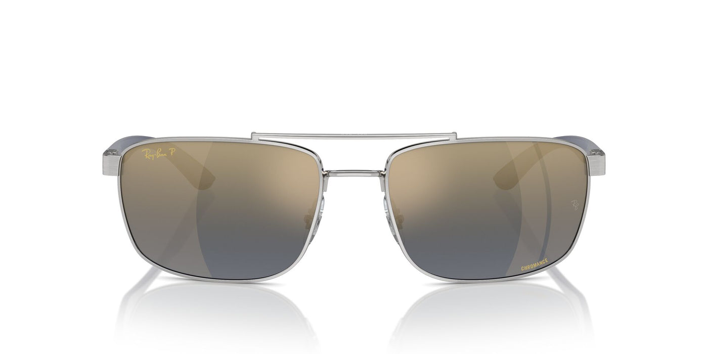 Ray-Ban RB3737CH Silver/Blue-Gold Polarised #colour_silver-blue-gold-polarised