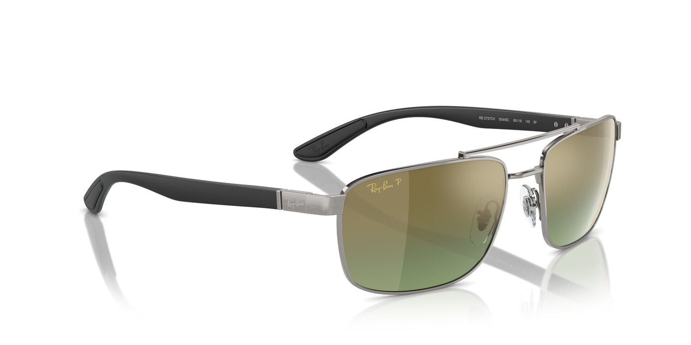 Ray-Ban RB3737CH Gunmetal/Green-Gold Polarised #colour_gunmetal-green-gold-polarised