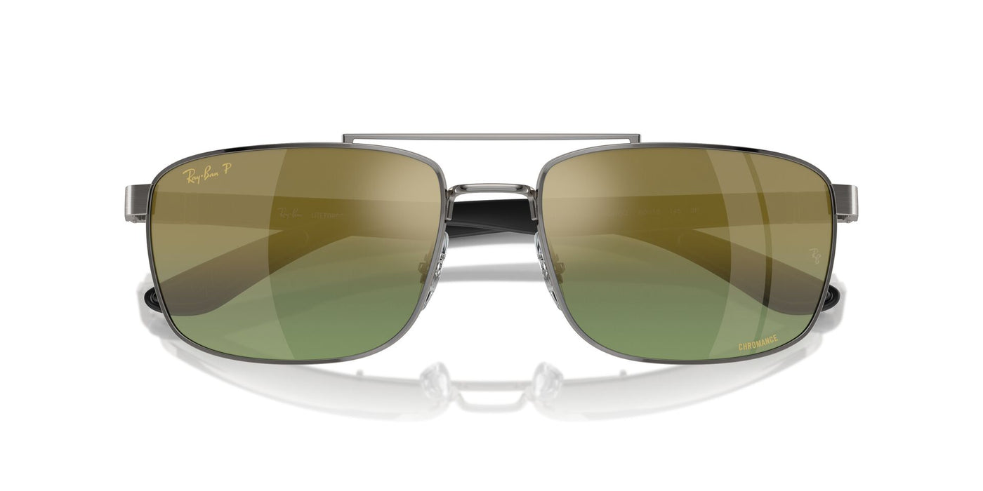 Ray-Ban RB3737CH Gunmetal/Green-Gold Polarised #colour_gunmetal-green-gold-polarised