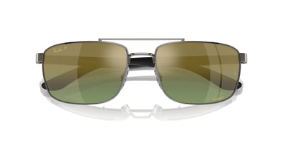 Ray-Ban RB3737CH Gunmetal/Green-Gold Polarised #colour_gunmetal-green-gold-polarised