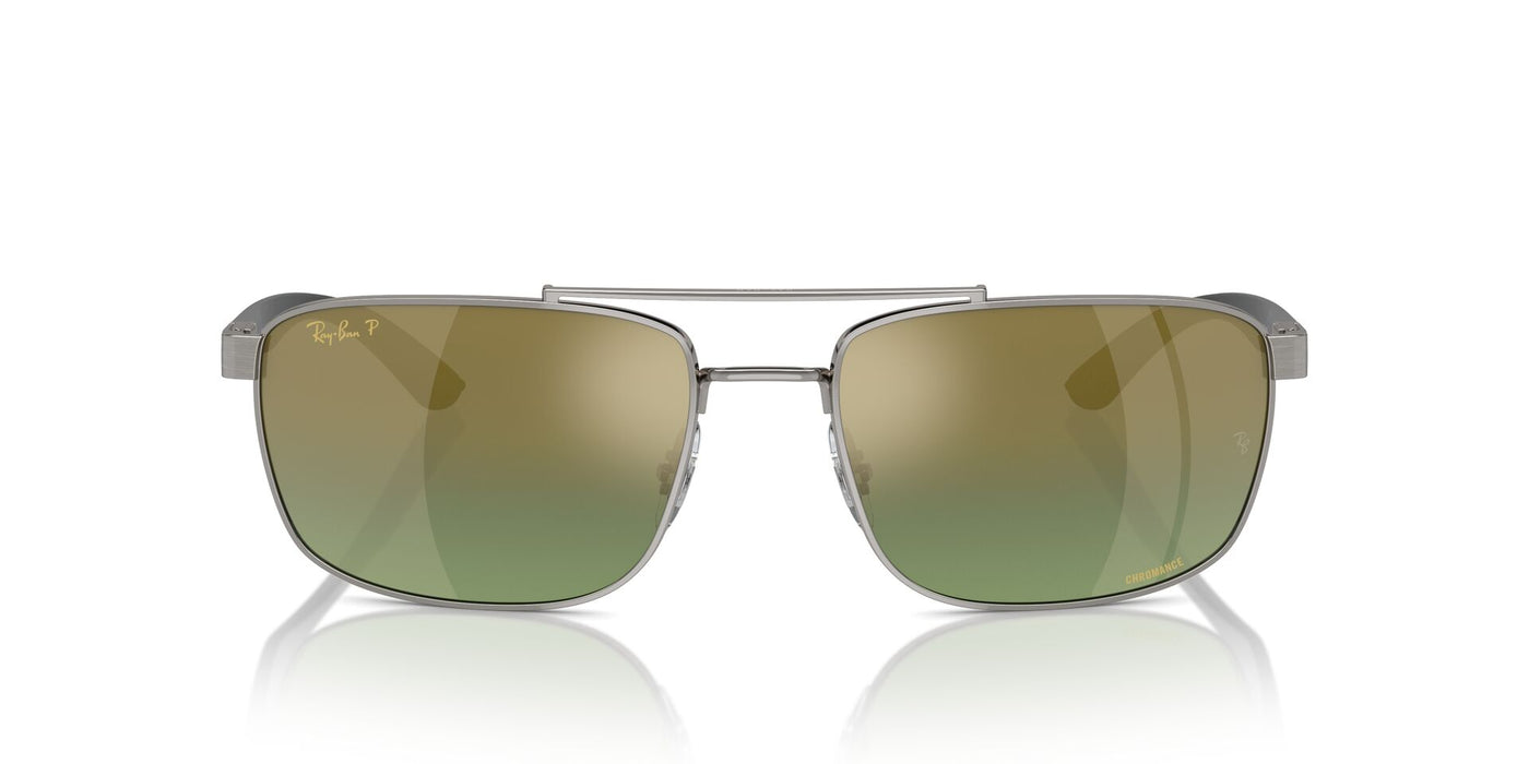 Ray-Ban RB3737CH Gunmetal/Green-Gold Polarised #colour_gunmetal-green-gold-polarised