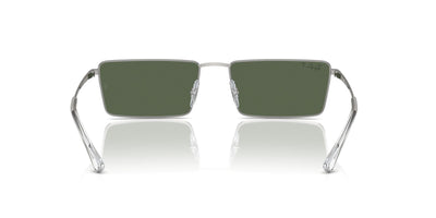 Ray-Ban Emy RB3741 Silver/Dark Green Polarised #colour_silver-dark-green-polarised