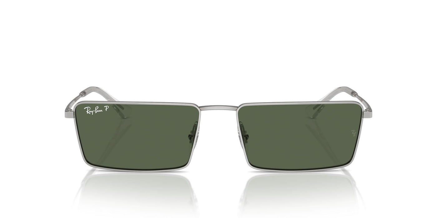 Ray-Ban Emy RB3741 Silver/Dark Green Polarised #colour_silver-dark-green-polarised