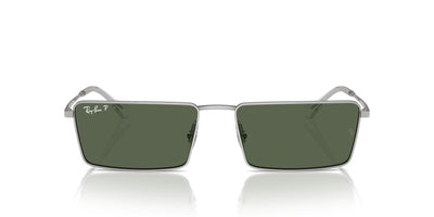 Ray-Ban Emy RB3741 Silver/Dark Green Polarised #colour_silver-dark-green-polarised