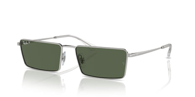 Ray-Ban Emy RB3741 Silver/Dark Green Polarised #colour_silver-dark-green-polarised