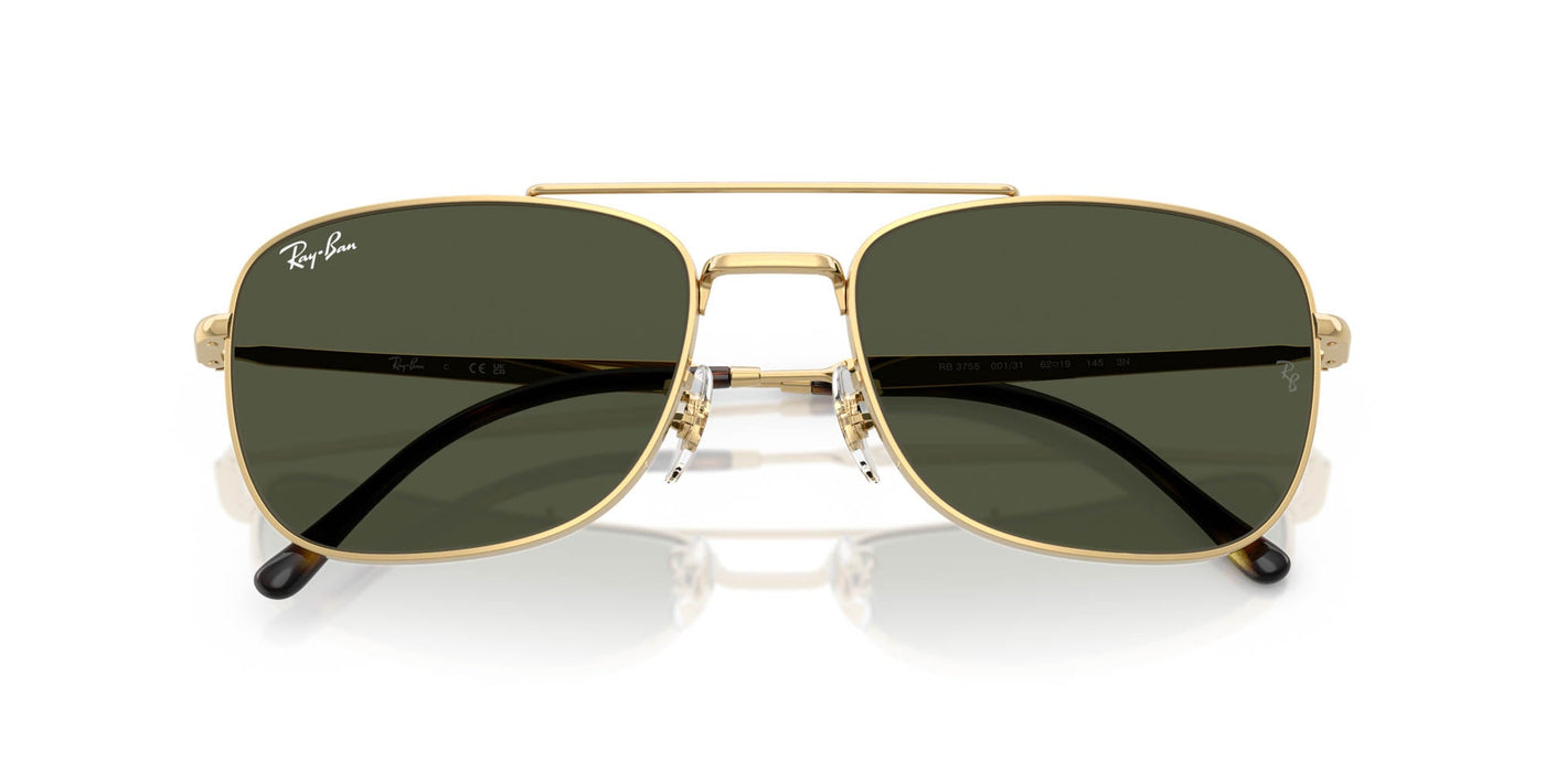 Ray-Ban RB3755 Arista Gold/Green #colour_arista-gold-green