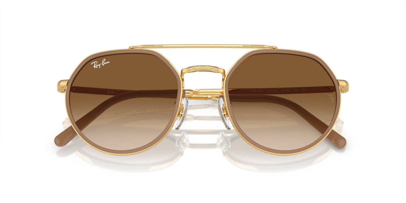 Ray-Ban RB3765 Gold/Light Brown #colour_gold-light-brown