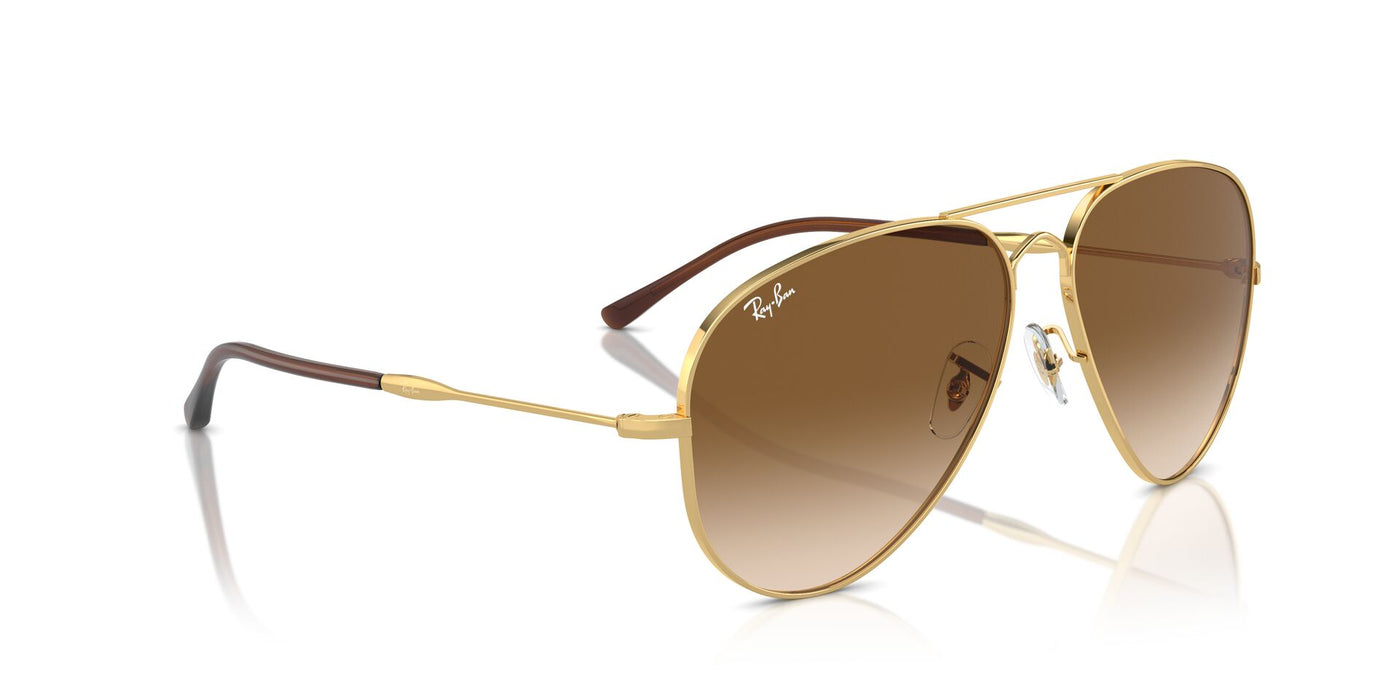 Ray-Ban Old Aviator RB3825 Gold/Clear-Brown #colour_gold-clear-brown