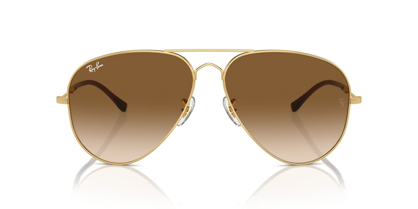 Ray-Ban Old Aviator RB3825 Gold/Clear-Brown #colour_gold-clear-brown