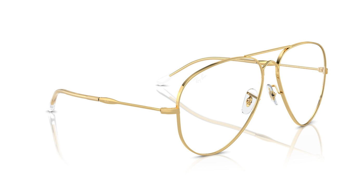 Ray-Ban Old Aviator RB3825 Gold/Clear/Blue #colour_gold-clear-blue