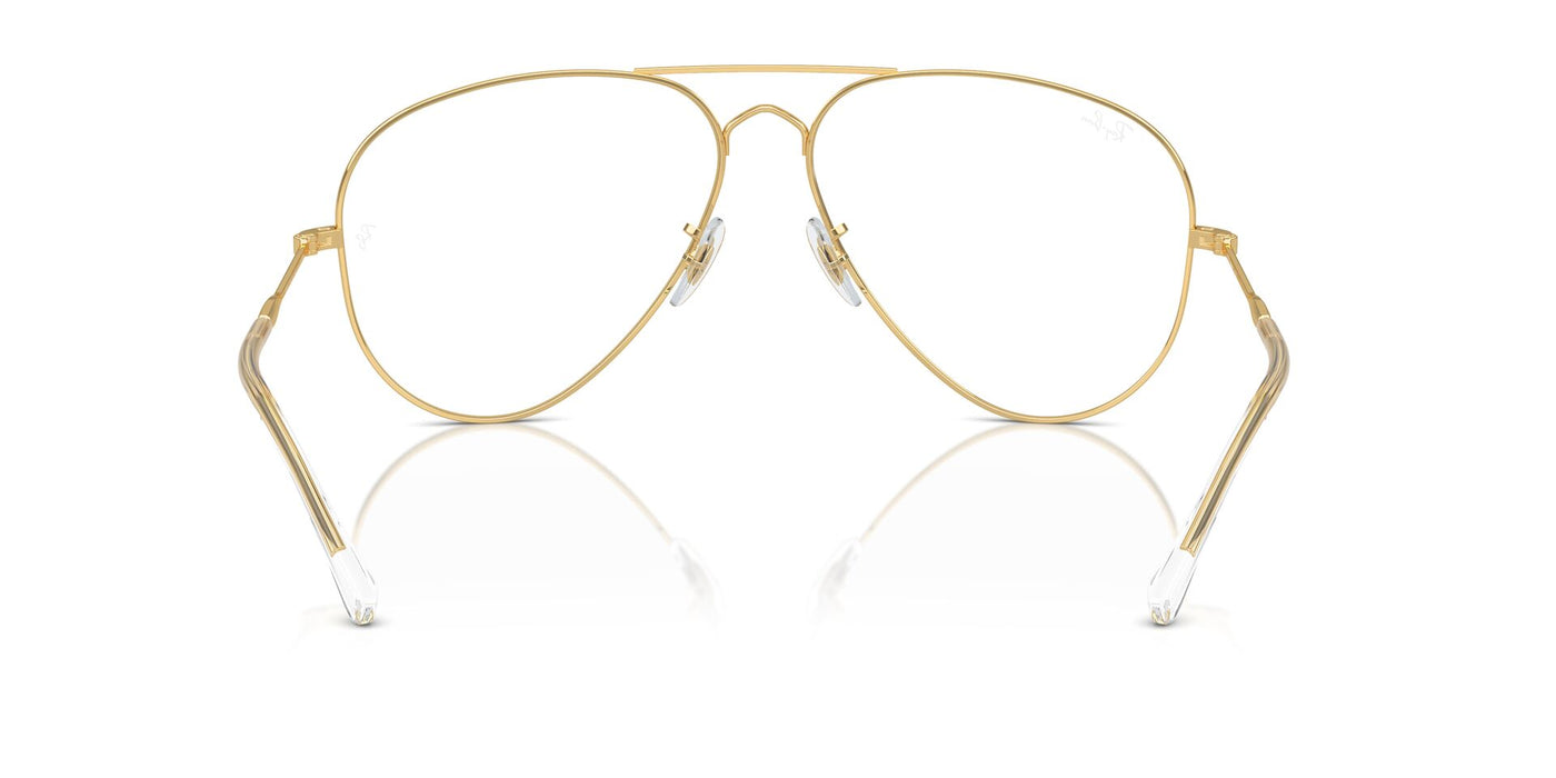 Ray-Ban Old Aviator RB3825 Gold/Clear/Blue #colour_gold-clear-blue