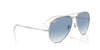 Ray-Ban Old Aviator RB3825 Silver/Clear-Blue #colour_silver-clear-blue