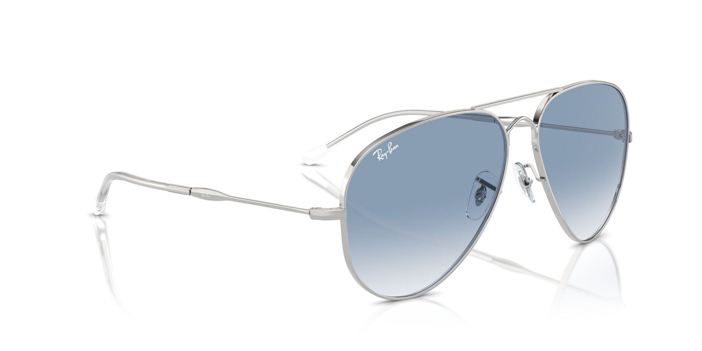 Ray-Ban Old Aviator RB3825 Silver/Clear-Blue #colour_silver-clear-blue