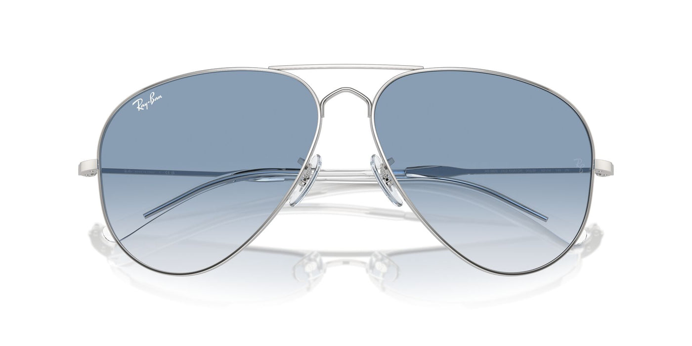 Ray-Ban Old Aviator RB3825 Silver/Clear-Blue #colour_silver-clear-blue