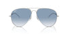 Ray-Ban Old Aviator RB3825 Silver/Clear-Blue #colour_silver-clear-blue