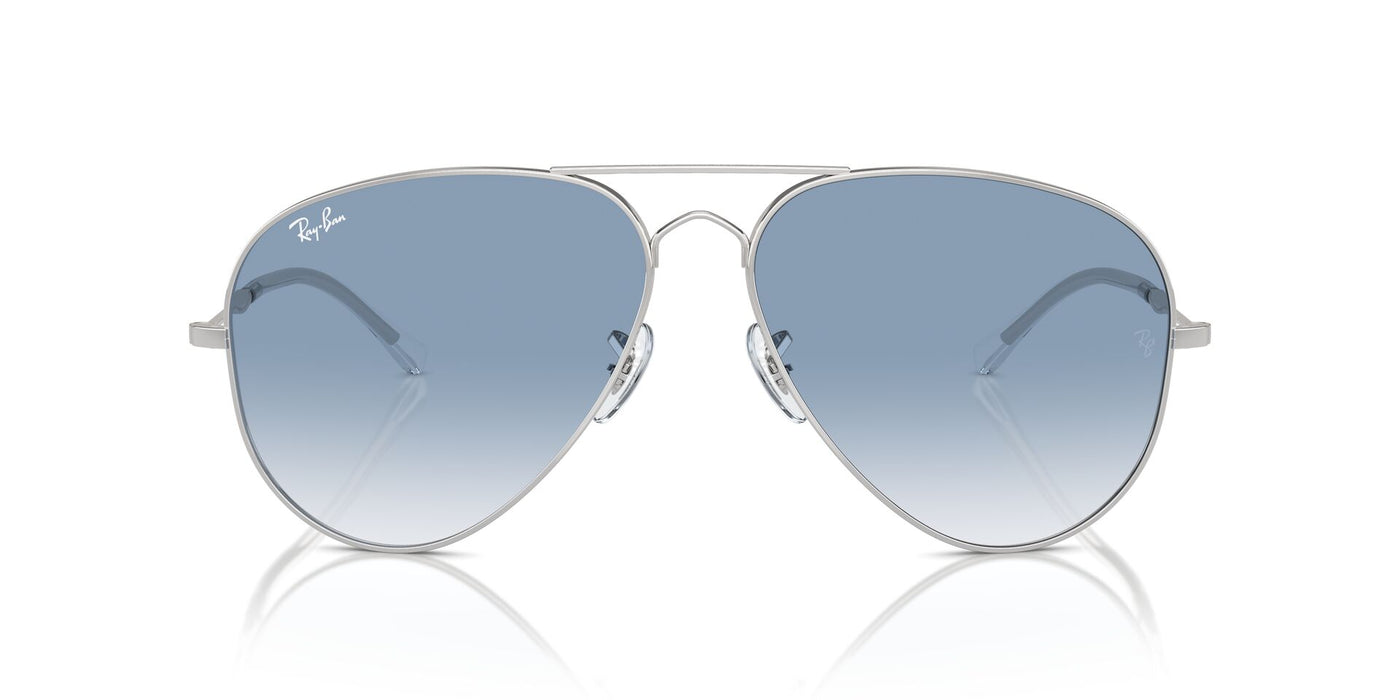 Ray-Ban Old Aviator RB3825 Silver/Clear-Blue #colour_silver-clear-blue