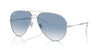 Ray-Ban Old Aviator RB3825 Silver/Clear-Blue #colour_silver-clear-blue